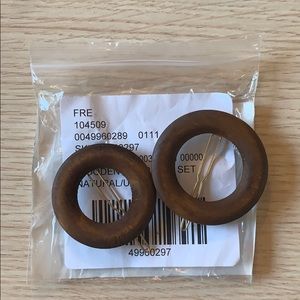 Free People Wooden Hoop Clip Set